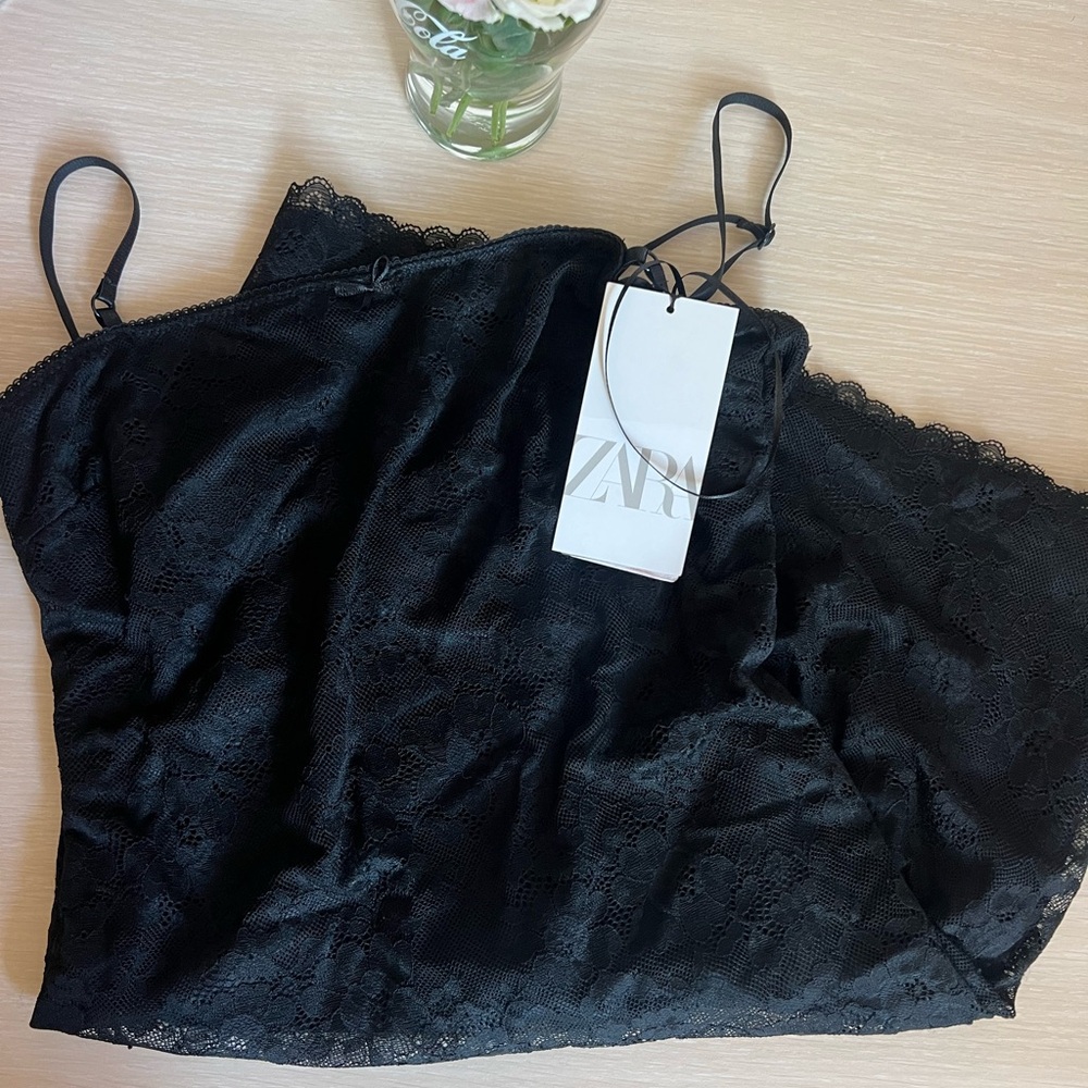 Zara black lace Mini Dress